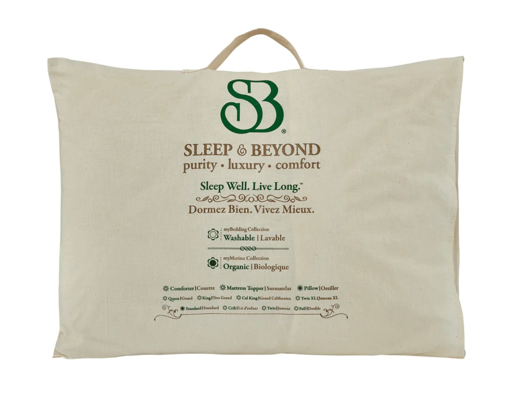Sleep Beyond MYMERINO® PILLOW reveiw, Sleep & Beyond Organic Merino Pillow review and promo code