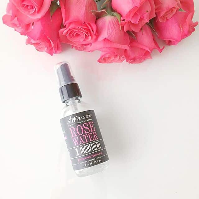 USDA Certified organic facial toner, organic rose water, SW Basics rosewater
