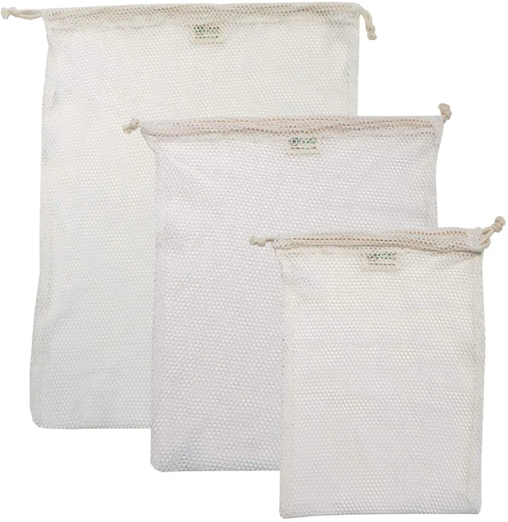 GOTS CERTIFIED ORGANIC mesh laundry bags