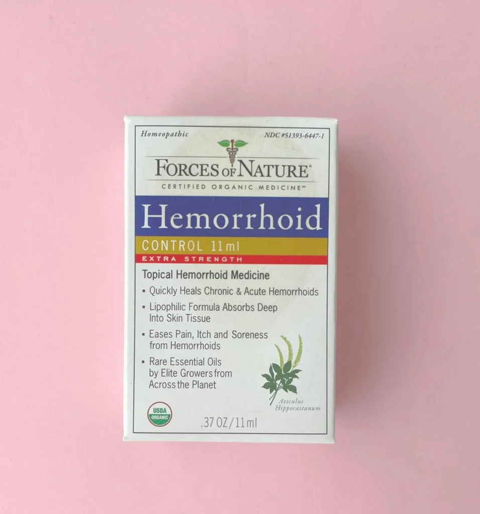 hemorroid relief, organic, natural, ointment, balm, oil, hemorroid, force of nature, homeopathic