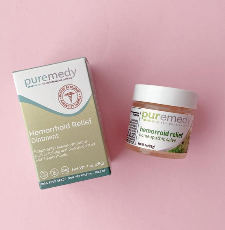 hemorroid relief, organic, natural, ointment, balm, puremedy.