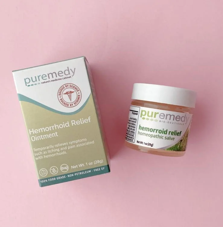 hemorroid relief, organic, natural, ointment, balm, puremedy.