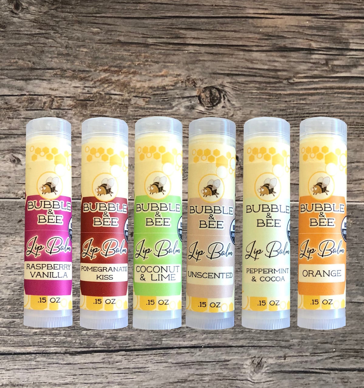 Bubble & Bee Organic Lip Balm Six Pack propmo code