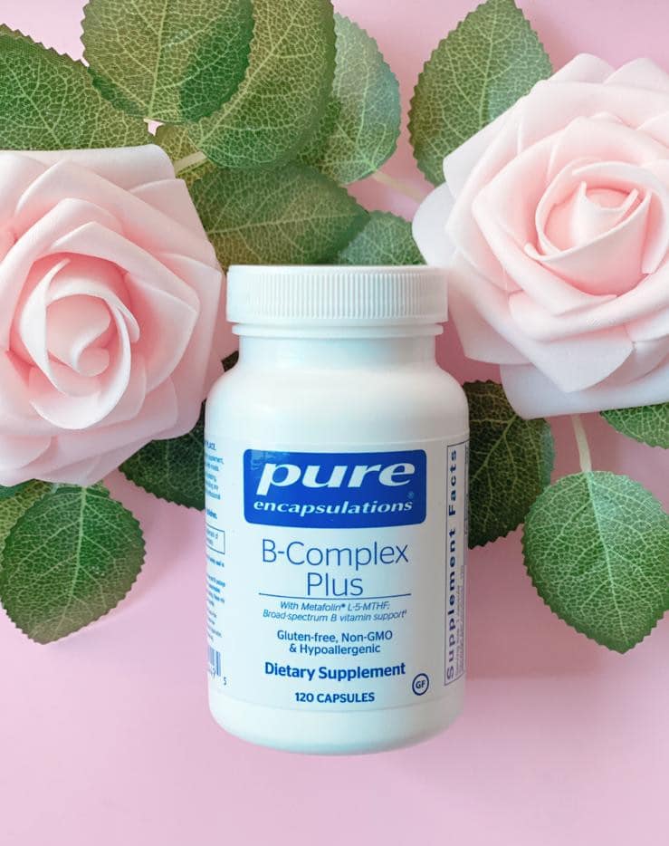 organic supplement, pure encapsulations, B - complex plus