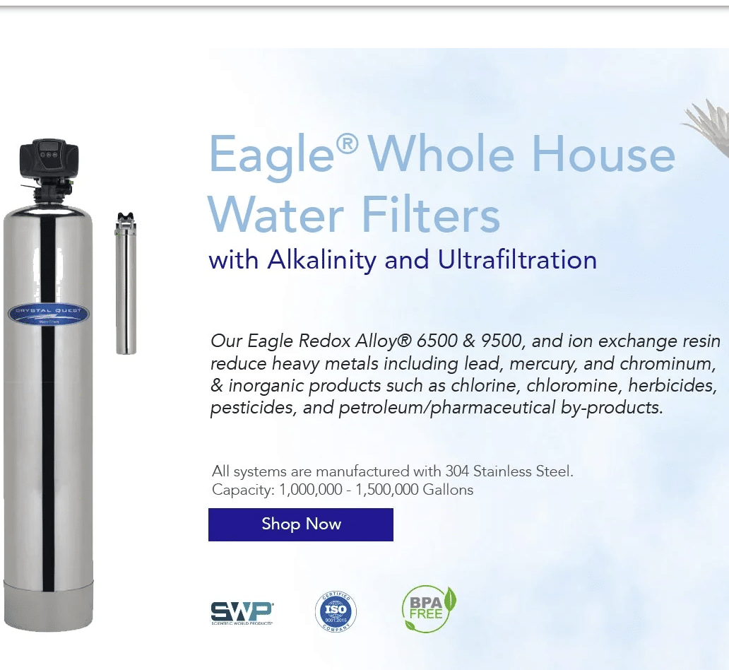 Crystal Quest Water Purification Filter Sign Up link