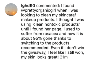 PrettyOrganicGirl review rosacea