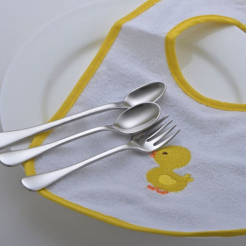 The best baby flatware made in the USA, safe non-toxic