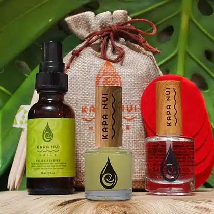Kapa Nui organic green nail polish for st. Patrick's