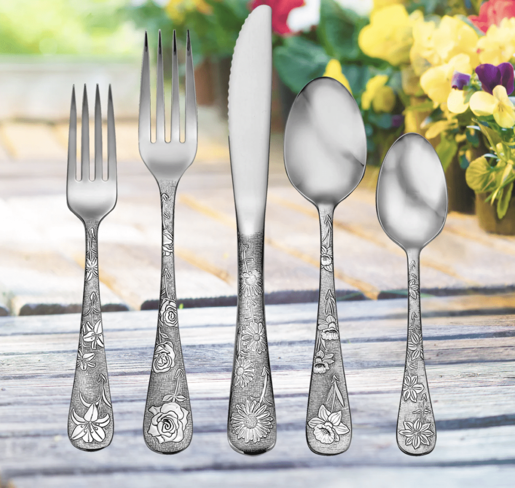 Liberty Tabletop flatware made in the USA, garden flatware