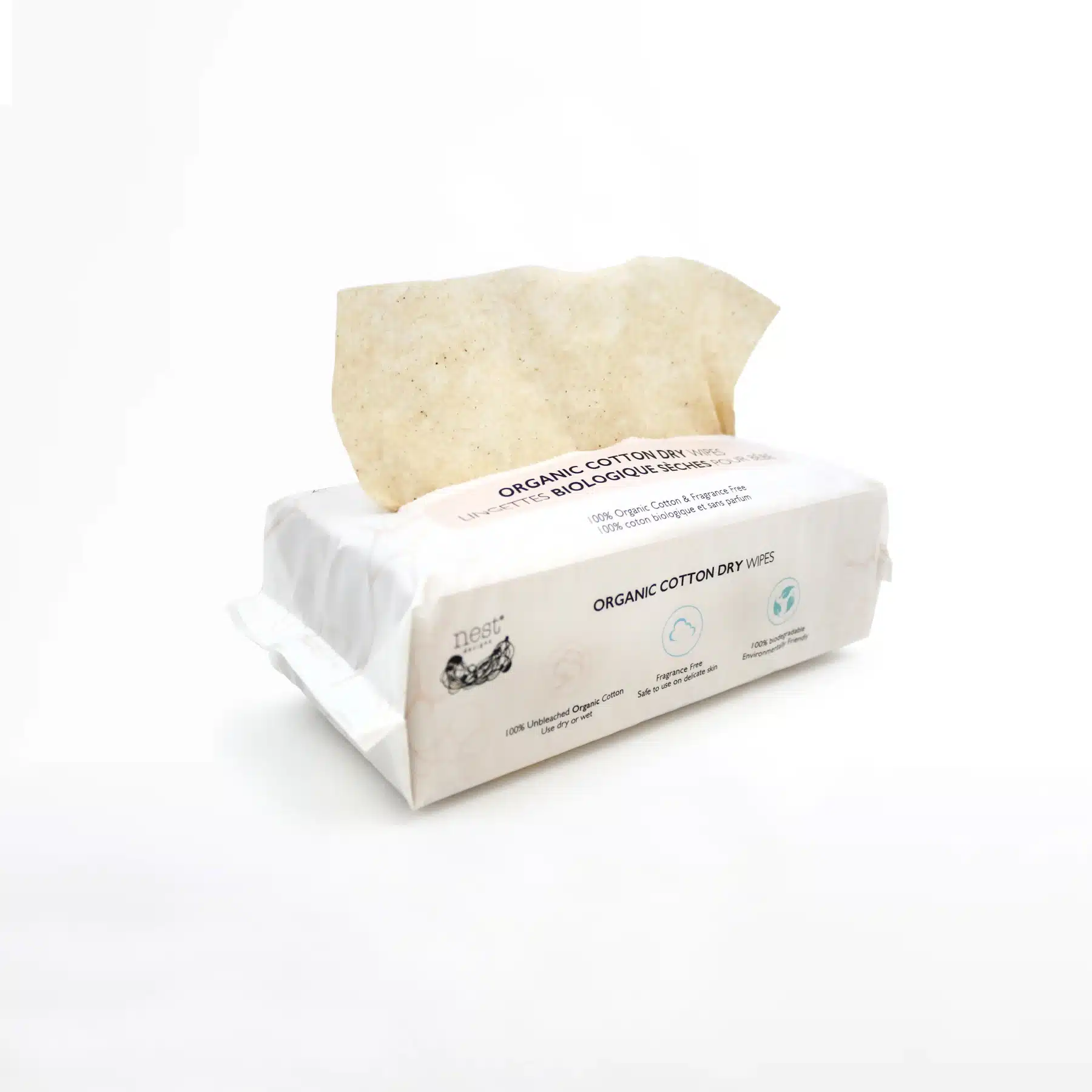 Nest Design GOTS Certified Organic Dry Wipes