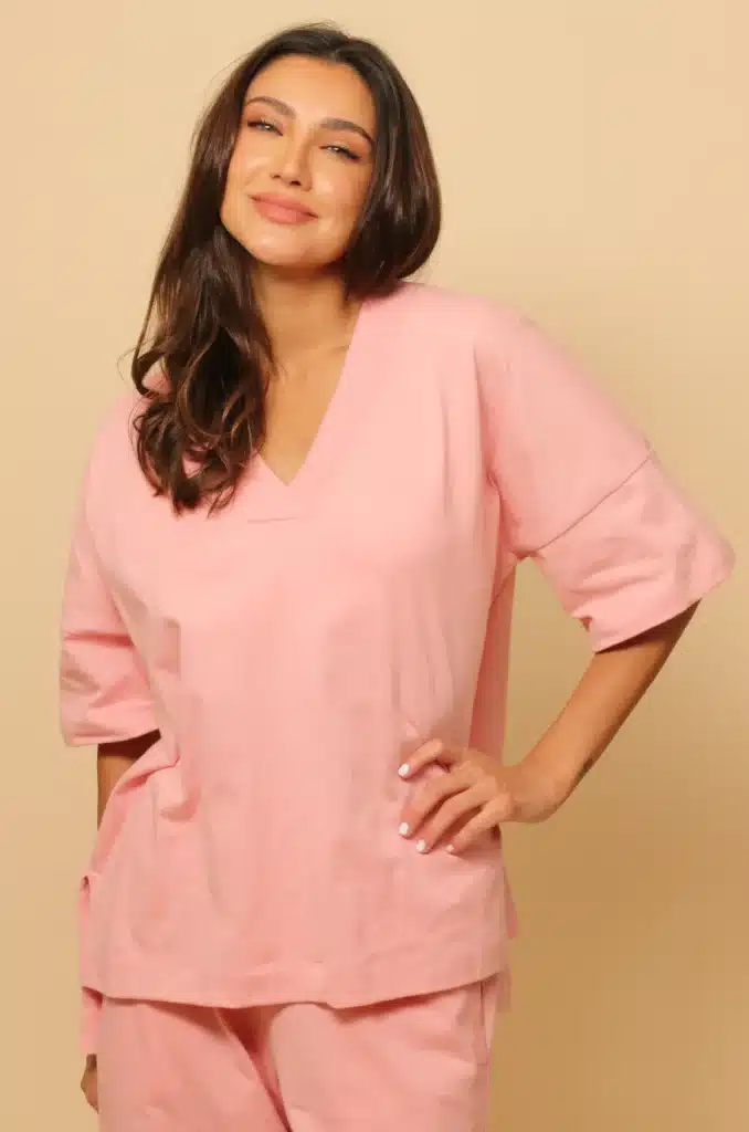 Cottonique organic, allergy-free medical scrubs