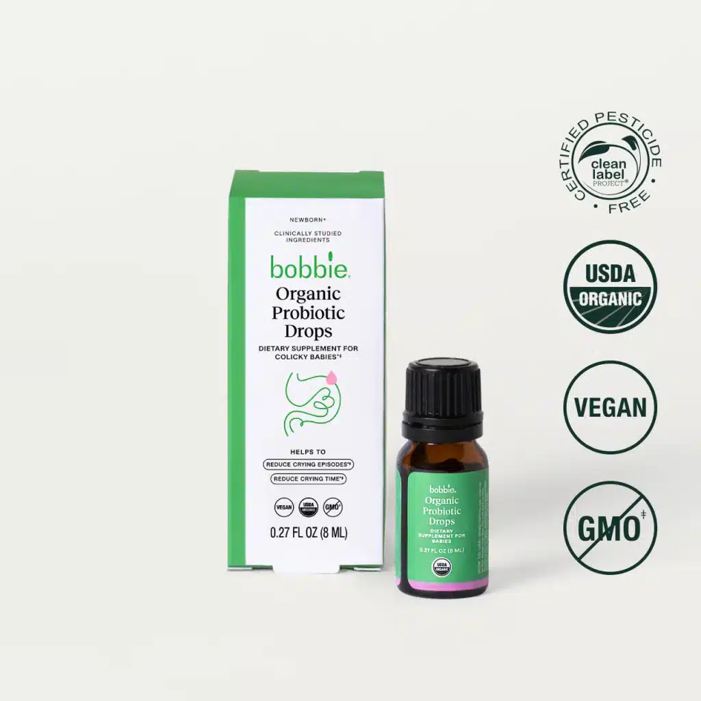 Bobbie USDA certified Organic Baby and infant probiotic Drops