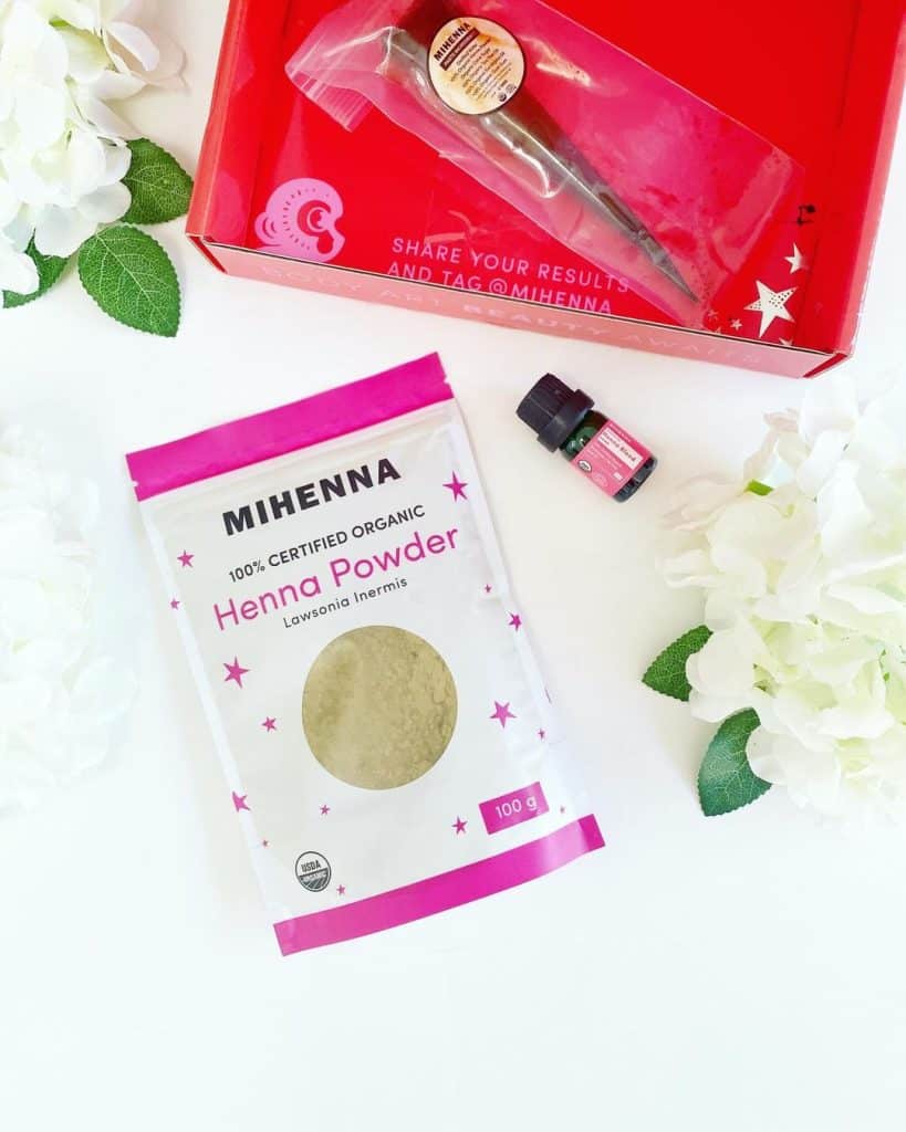Mihenna USDA Certified Organic henna kit