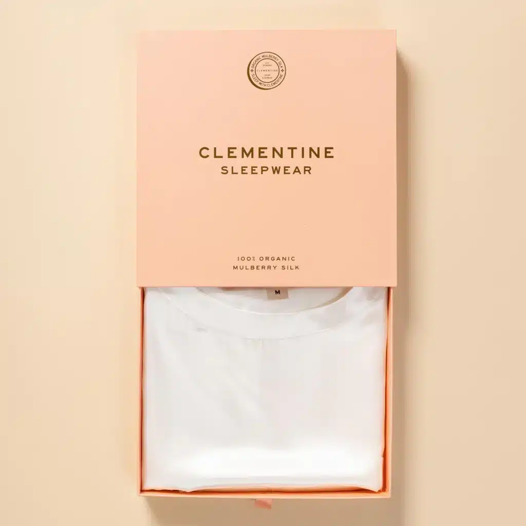 Clementine Sleepwear GOTS Certified Organic Silk T-Shirt dress