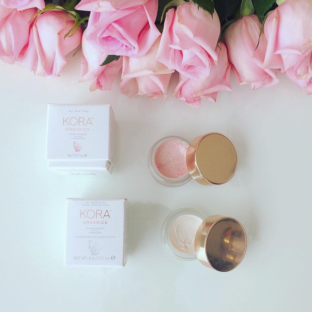 Kora Organics Makeup pink and white