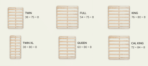 Organic Bed mattress Foundation size