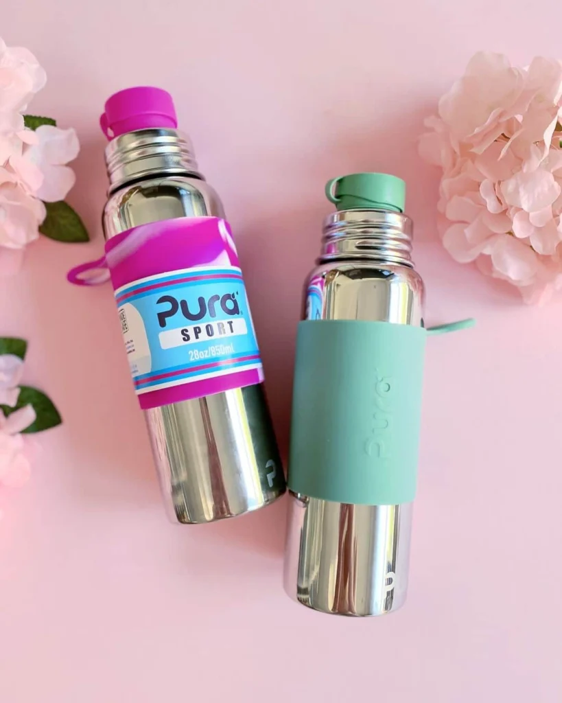 Pura Stainless Steel Bottles, PFAS-free, lead-free bottle