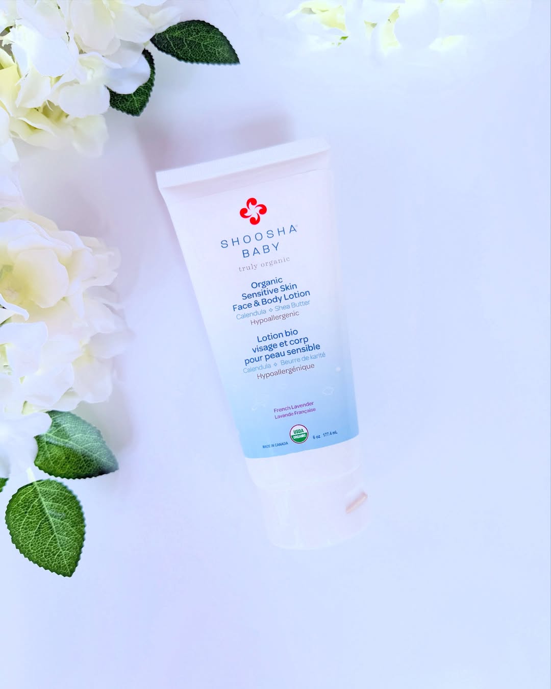 Shoosha USDA Certified Organic baby lotion