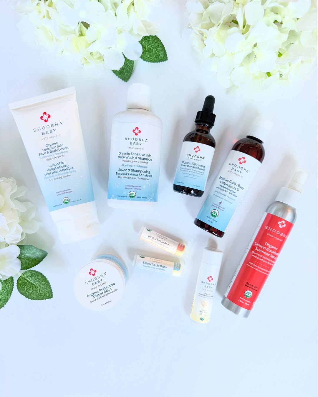 Shoosha USDA Certified Organic Baby Skincare
