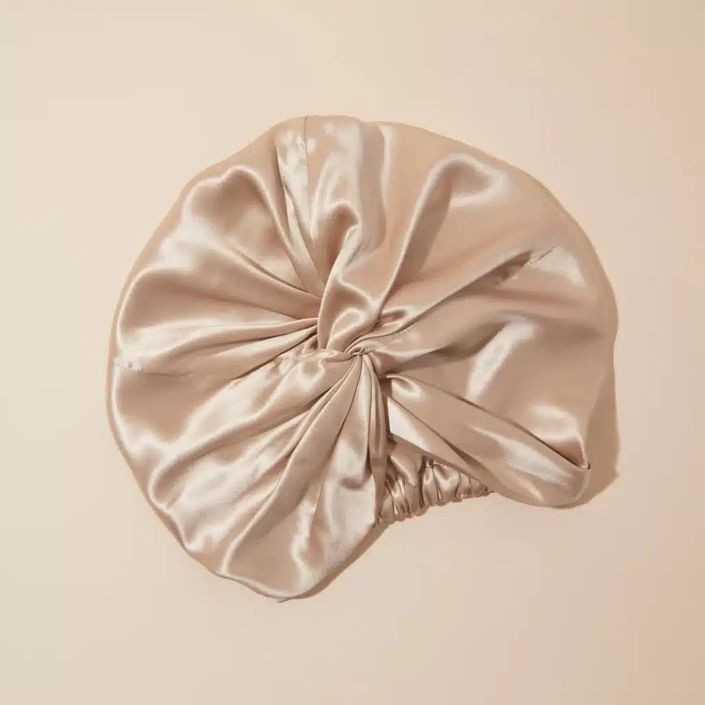 Clementine Sleepwear GOTS Certified Organic Silk Hair Sleeping Bonnet Gold