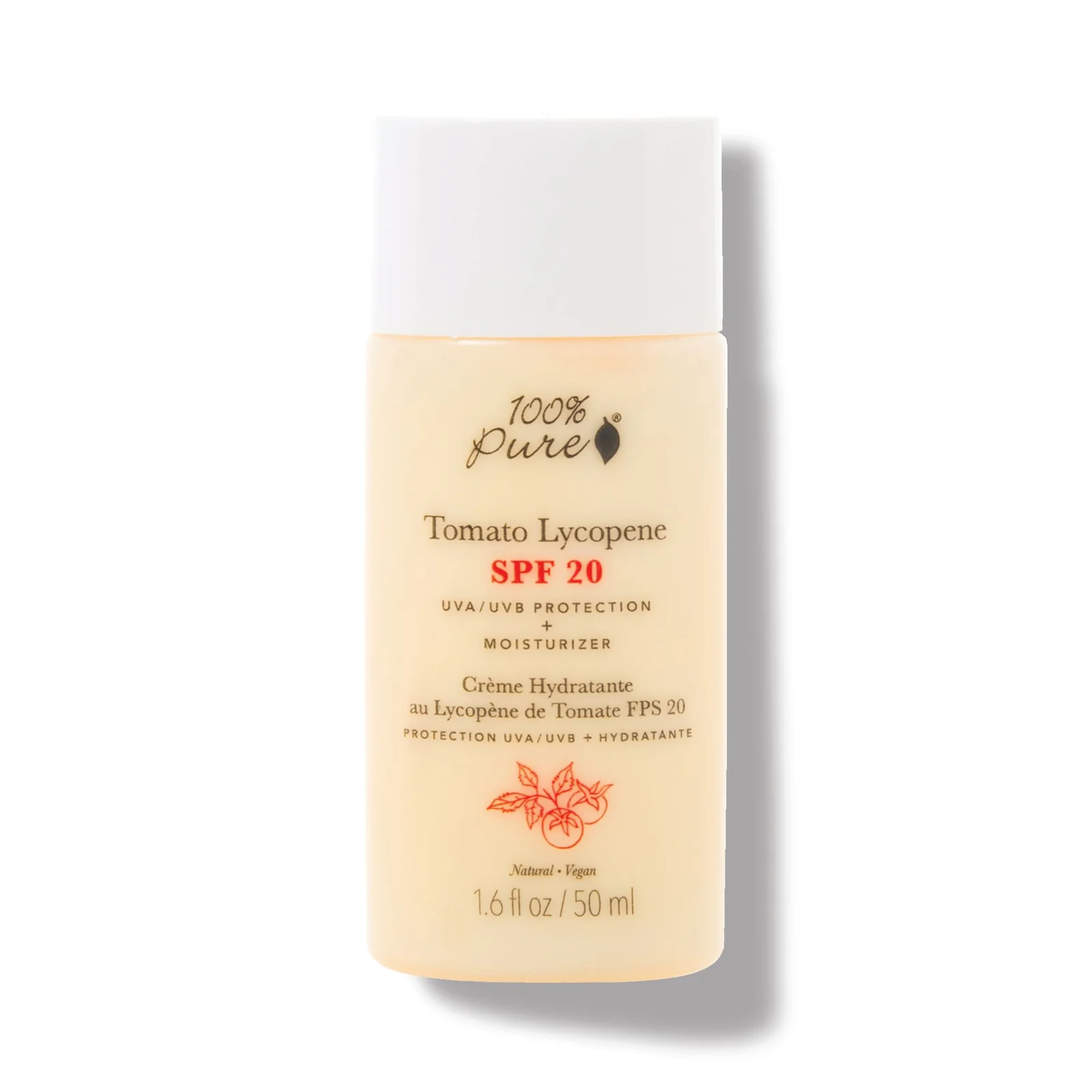 100% Pure Tomato Lycopene SPF 20 Moisturizer review