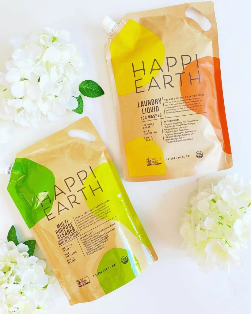Happi Earth USDA Certified Organic Laundry detergent, all purpose refills review