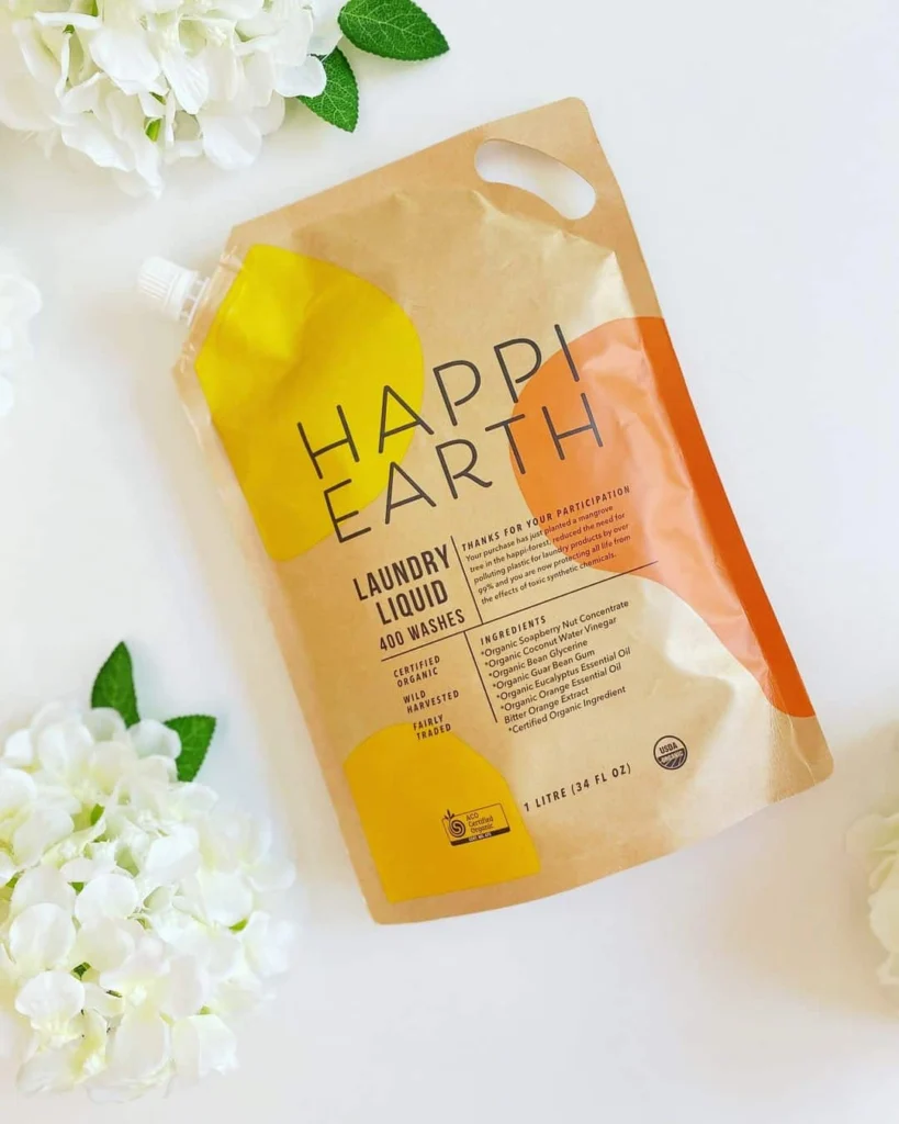 Happi Earth USDA Certified Organic Laundry detergent pouch review