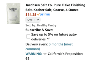 Jacobsen Salt Co. Pure Flake Finishing Salt Review