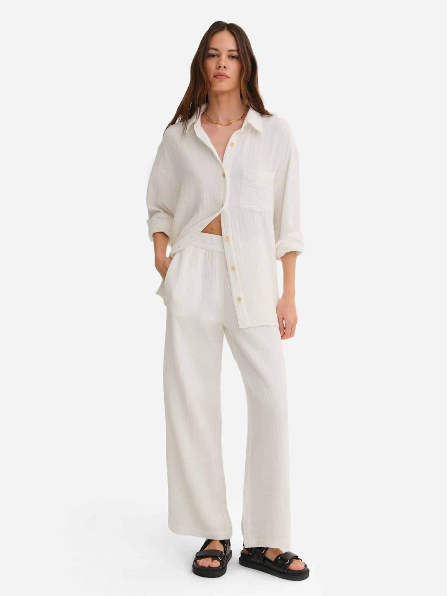 Mate Organic Gauze Straight Leg Pant