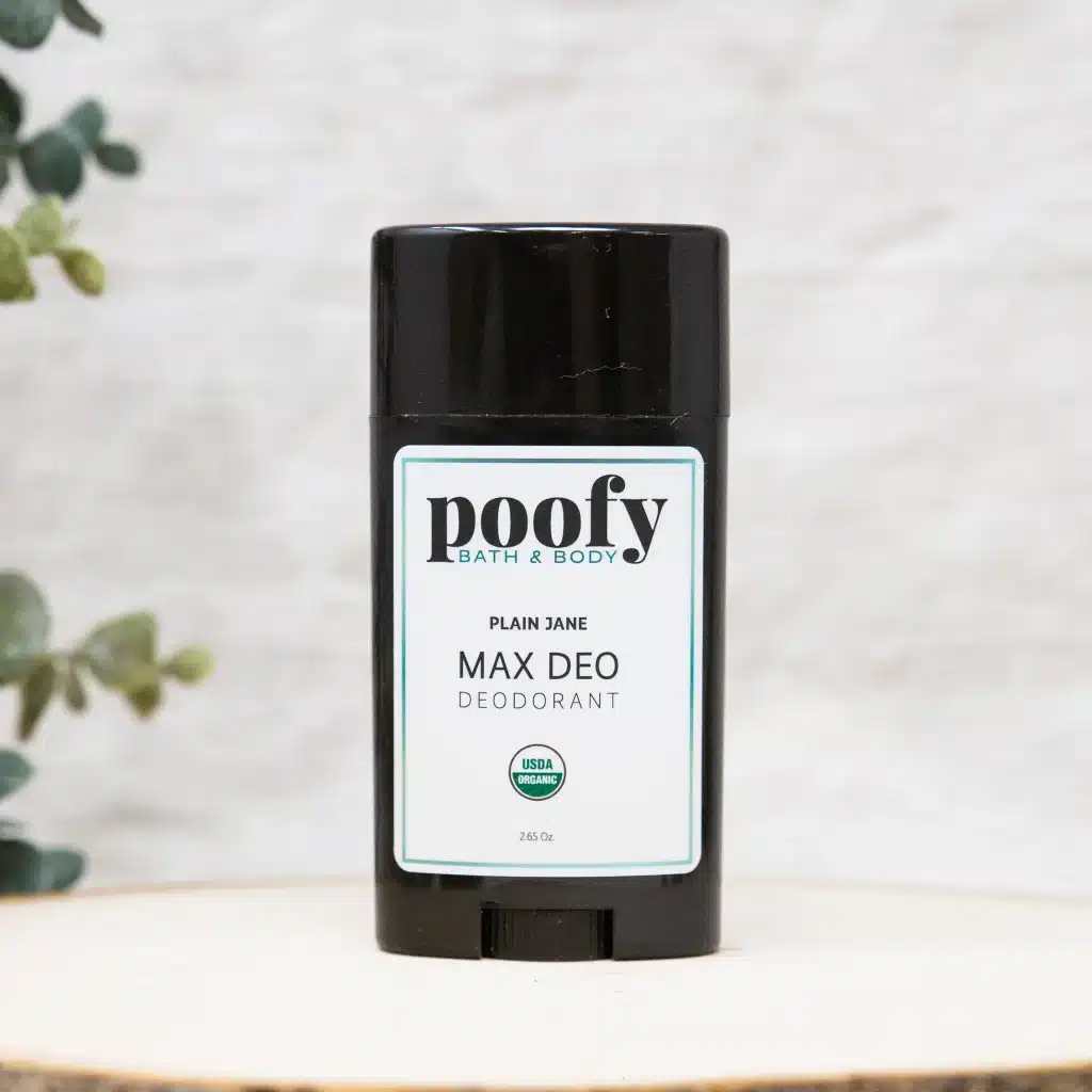 Poofy Organics USDA Certified Organic Unscented Deodorant