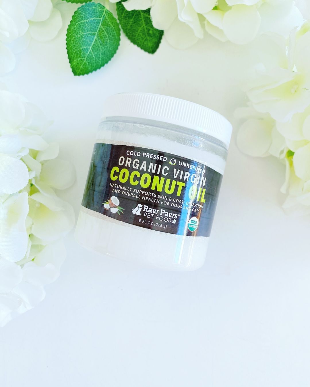 Raw Paws Organic Dog Food, USDA Certified organic coconut oil