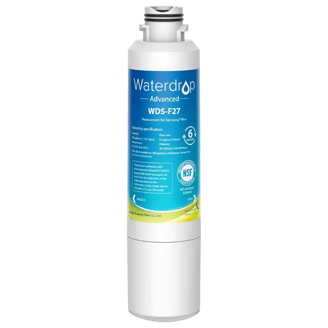 Waterdrop NSF certified refrigerator filter