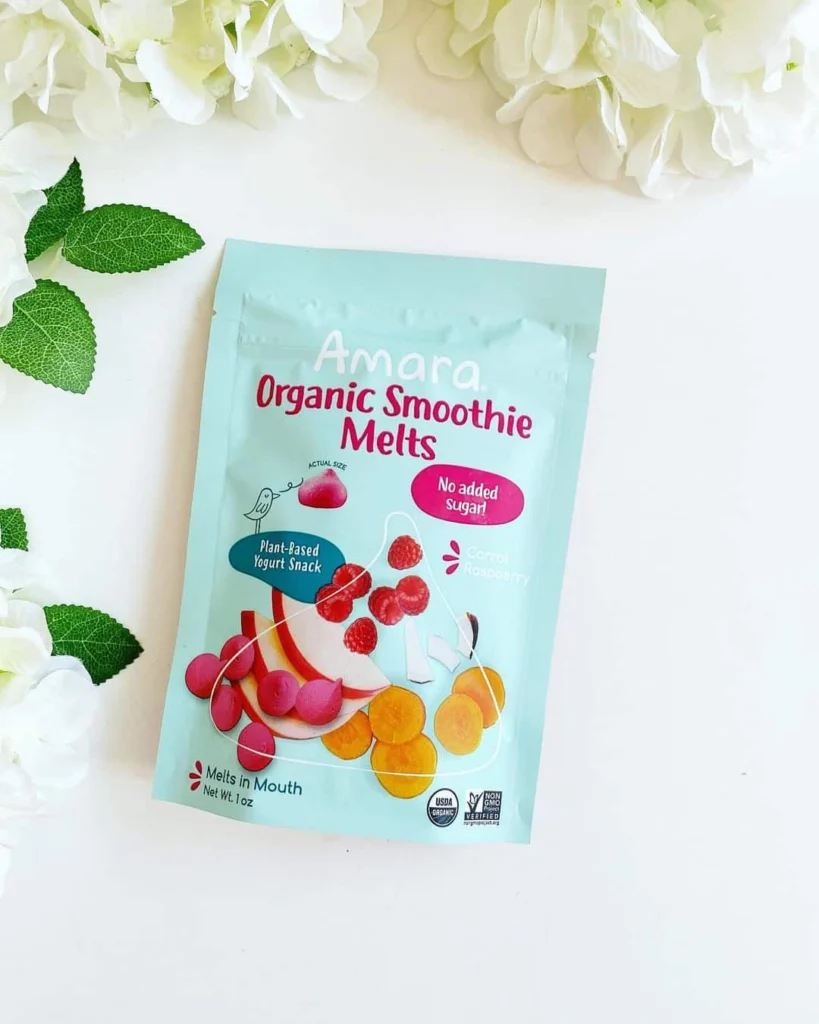Amara Organic Smoothie Melts Carrots Raspberry Review and Promo Code