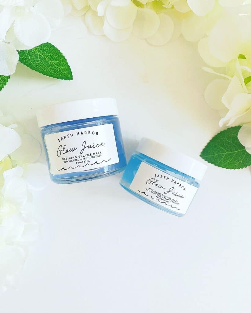 Earth Harbor Glow Juice set Refining Enzyme Mask review and promo code