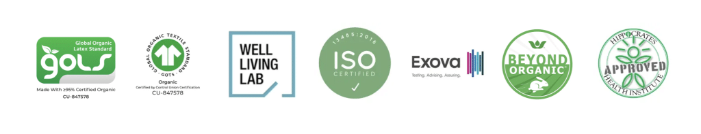 Essentia Organic Mattress certifications