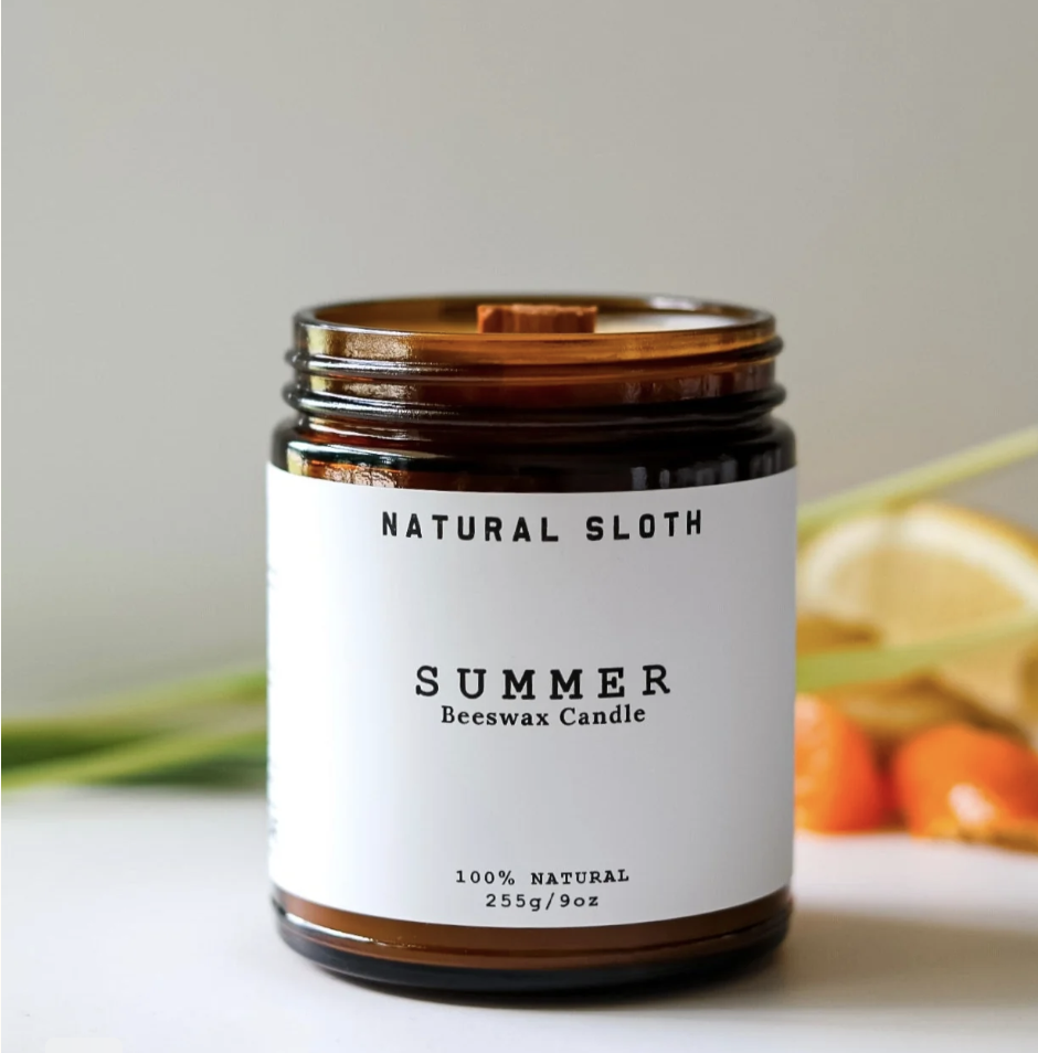 Natural Sloth Organic Summer Candle review and promo code