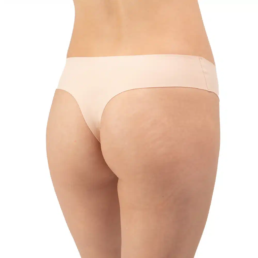 Panty Promise Seamless, No Show Organic Cotton Low Rise Thong, GOTS Certified Organic