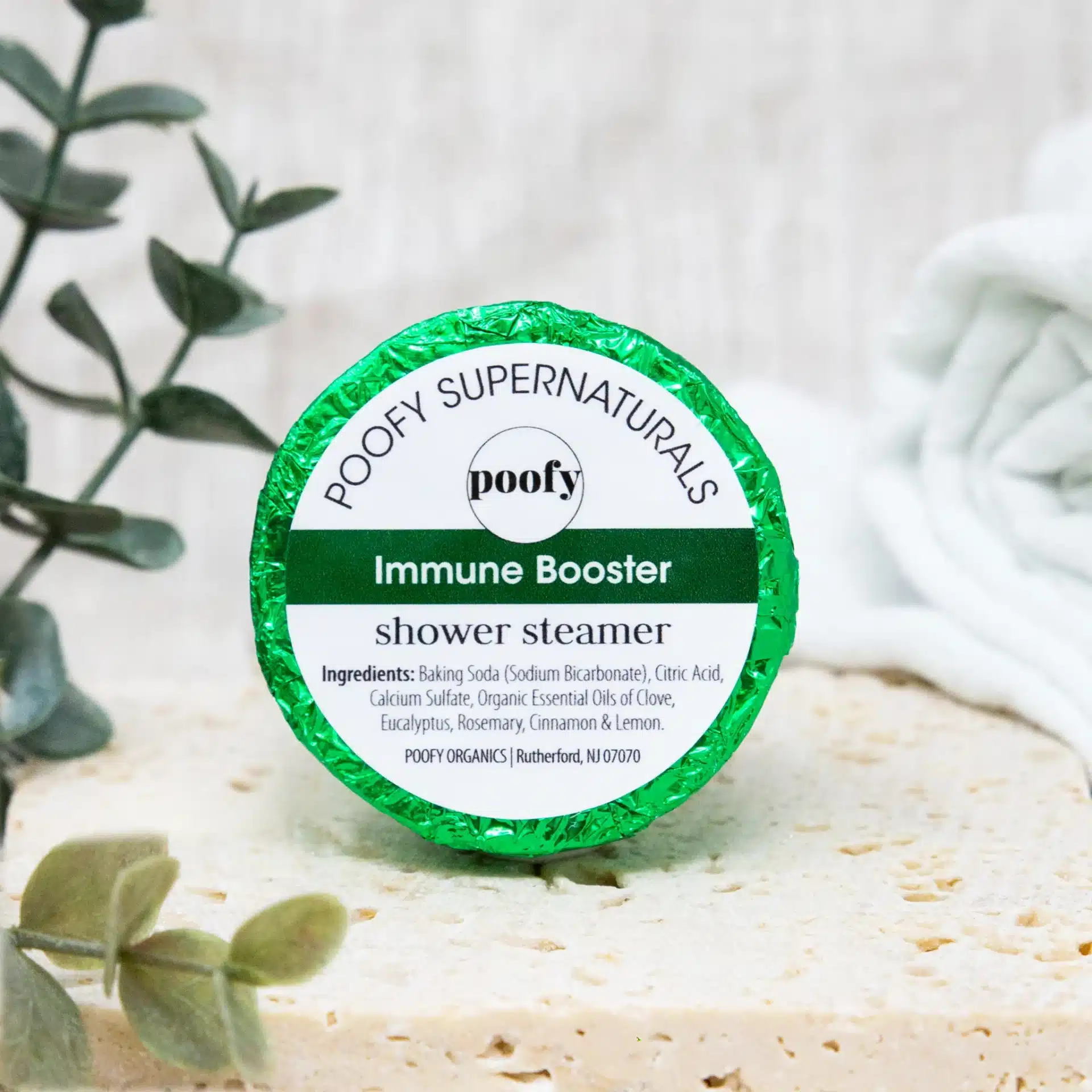 Poofy Organics Organic Immune Booster Shower Steamer