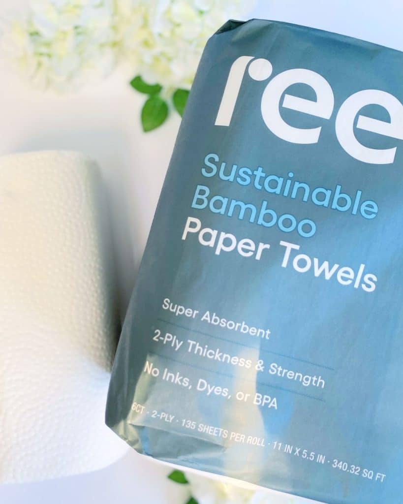 Reel Certified Organic bamboo paper towel,