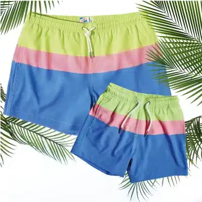 Bermies matching father and son swimwear