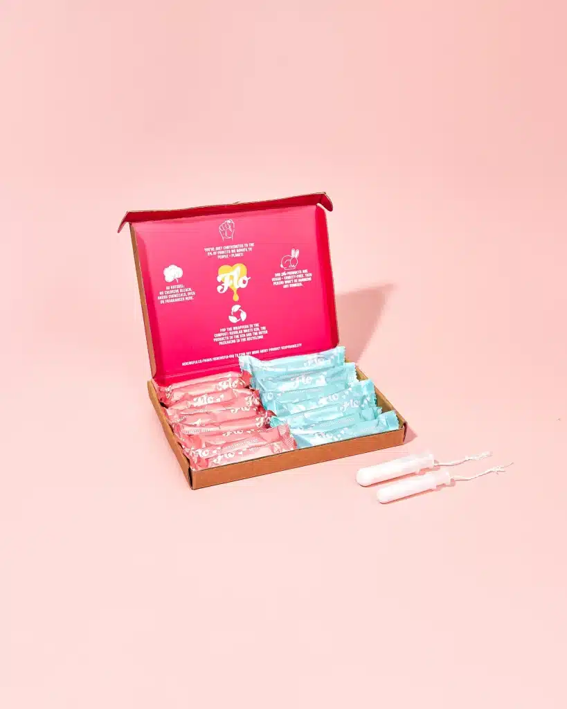 Here We Flo GOTS Certified organic tampons plastic-free