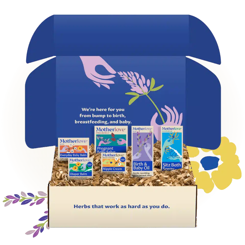 Motherlove organic Bump to Baby Gift Box, organic baby shower