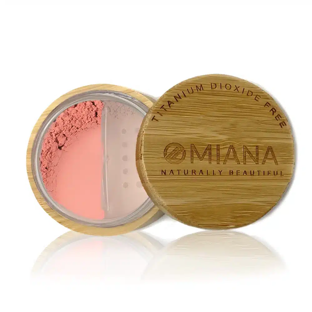 Omiana Loose Powder Mineral Blush, mica-free, titanium dioxide-free review and promo code