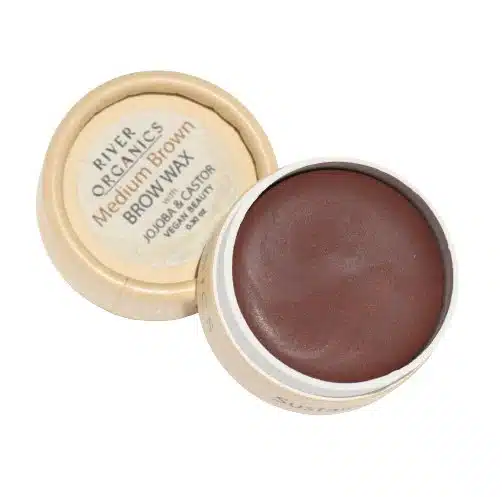River Organics Medium Brown Tinted Vegan Eyebrow Wax review and promo code