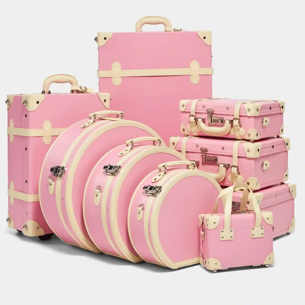 SteamLine Luggage organic pink luggage