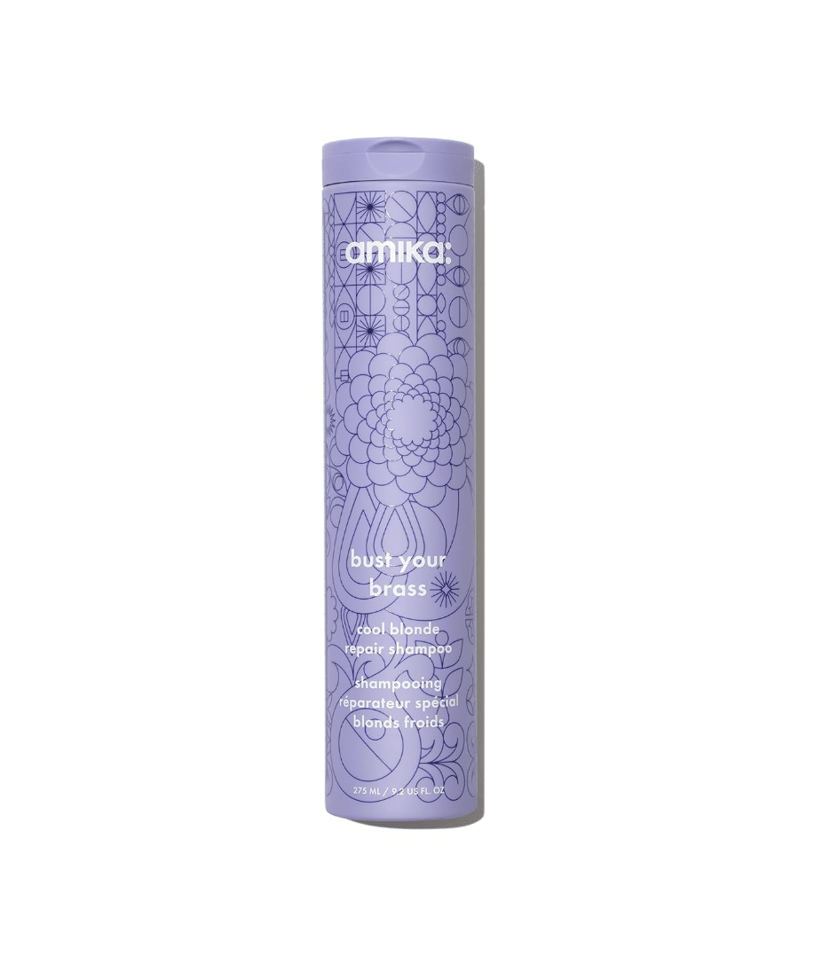Amika bust your brass cool blonde repair shampoo review