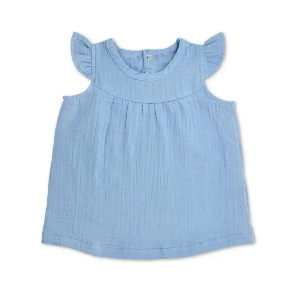Apple Park Muslin GOTS Certified Organic Baby Apparel Dress