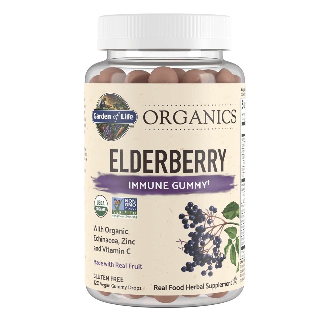 Garden of Life Organics Elderberry Gummies for Adults