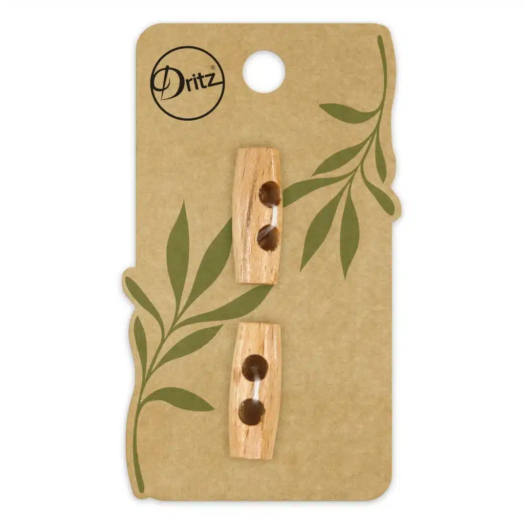 Handicraft Sustainable wood toggle button