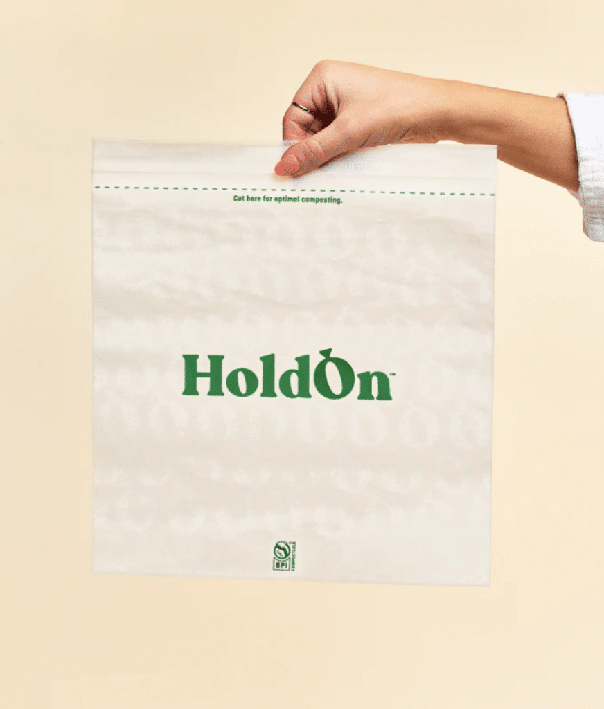 HoldOn Compostable ZipSeal Gallon Bags
